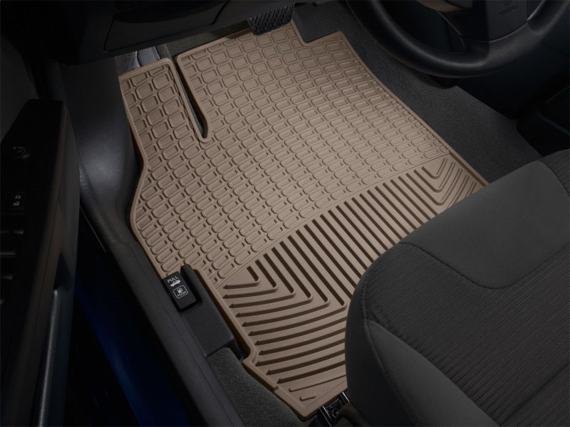 WeatherTech 14-16 Jeep Wrangler Rear Rubber Mats - Tan