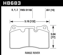 Load image into Gallery viewer, Hawk 08 Range Rover Sport LE / 06-09 Supercharged LTS Front Brake Pads