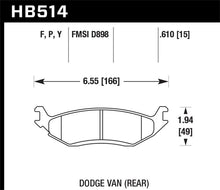 Load image into Gallery viewer, Hawk 03 Dodge Ram 1500 Van LTS Street Rear Brake Pads