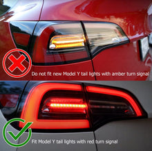 Load image into Gallery viewer, AlphaRex 17-22 Tesla Model 3 PRO-Series LED Tail Lights Jet Black w/Seq Sig