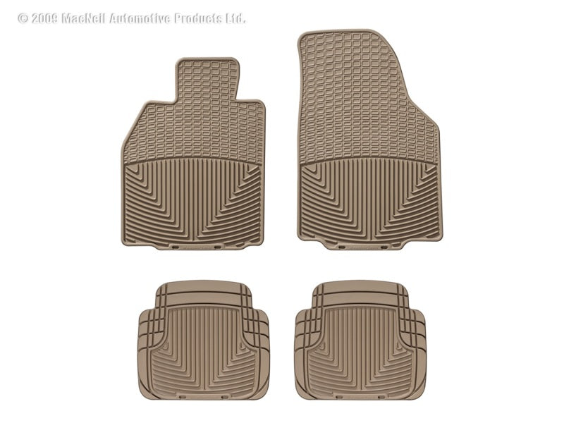 WT Rubber Mats - Rear - Tan