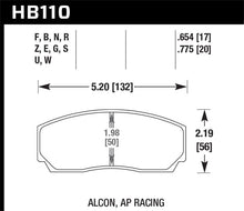 Load image into Gallery viewer, Hawk AP CP3307 / CP5040-5S4 / CP5200 (SC250) Caliper HT-10 Race Brake Pads