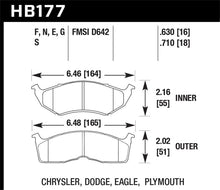 Load image into Gallery viewer, Hawk 95-97 Dodge Neon Blue 9012 Front Race Pads