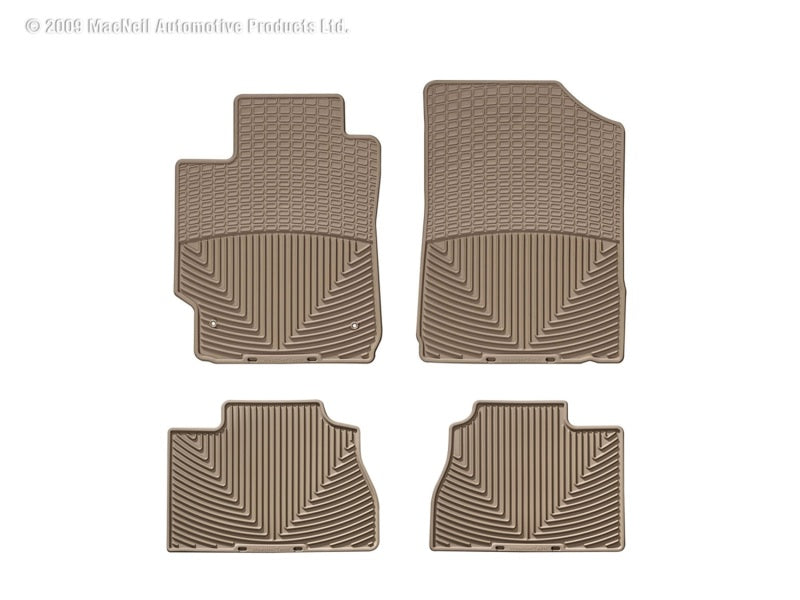 WT Rubber Mats - Rear - Tan