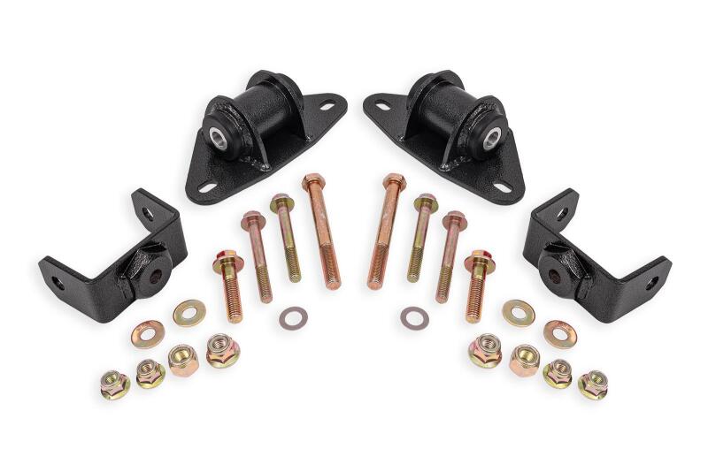 BMR 14-19 Chevrolet Corvette Motor Mount Kit - Black Hammertone