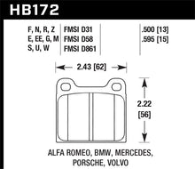 Load image into Gallery viewer, Hawk Porsche 911 M-Caliper Black Race Brake Pads