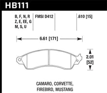 Load image into Gallery viewer, Hawk 96-99 Mustang Cobra 4.6L / 88-96 Corvette 5.7L / 88-92 Camaro 5.0L/5.7L 89-92 Pontiac Firebird