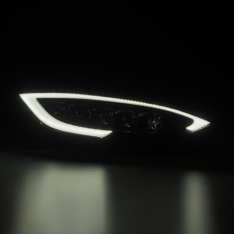 AlphaRex 12-21 Tesla Model S NOVA LED Proj Headlights Alpha-Black w/Actv Light & Seq.Sig / SB DRL