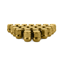 Load image into Gallery viewer, Mishimoto Steel Acorn Lug Nuts M12 x 1.5 - 24pc Set - Gold