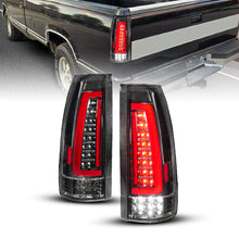 Load image into Gallery viewer, ANZO 88-99 Chevy/GMC C/K1500/2500/3500 Full LED Light Tube Taillights Black Housing Clear Lens