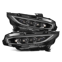 Load image into Gallery viewer, AlphaRex 16-21 Honda Civic NOVA-Series LED Proj Headlights Blk w/Activation Light &amp; Seq.Sig / SB DRL