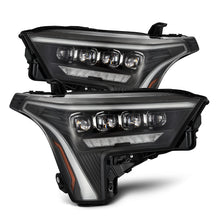 Load image into Gallery viewer, AlphaRex 22-23 Toyota Tundra NOVA-Series Headlights Black w/Amber DRL - Req 810029 OR 810030