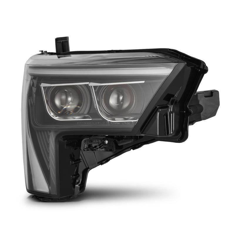 AlphaRex 22-23 Toyota Tundra LUXX-Series Headlights Black w/Amber DRL - Req 810029 OR 810030