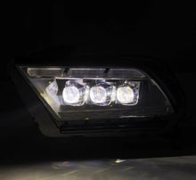 Load image into Gallery viewer, AlphaRex 10-12 Ford Mustang NOVA-Series LED Proj. Headlights Alpha-Blk w/Activ Lght &amp; Seq.Sig SB DBL