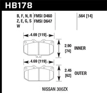 Load image into Gallery viewer, Hawk 89-96 Nissan 300ZX / 89-93 Skyline / 06-07 Subaru Impreza WRX DTC-30 Race Front Brake Pads