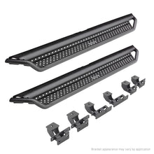 Load image into Gallery viewer, Go Rhino 22-24 Toyota Tundra Double-Cab Dominator Xtreme D1 SideSteps (incl. Brackets) - Black