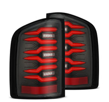 Load image into Gallery viewer, AlphaRex 07-14 Chevrolet Silverado 1500/2500HD/3500HD Luxx-Series LED Tail Lights Black/Red