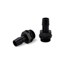 Load image into Gallery viewer, Mishimoto 2pcs. M20x1.5 1/2in Aluminum Catch Can Fittings - Black