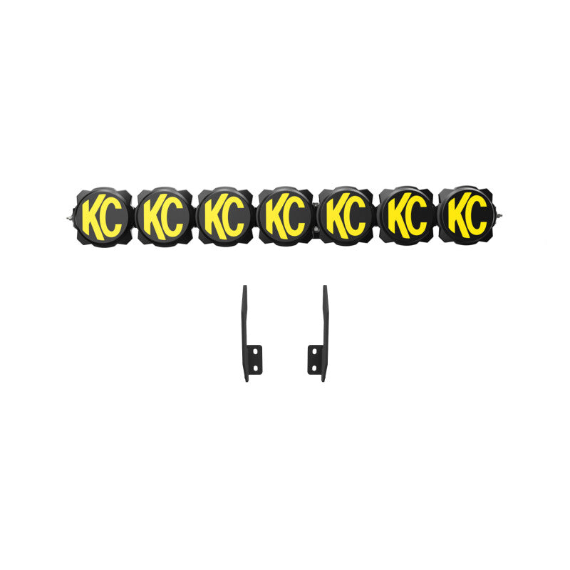 KC HiLiTES 11-16 Ford Super Duty Gravity LED Pro6 7-Light Bar Kit - Front Bumper