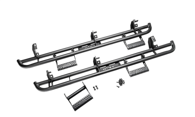 N-Fab RKR Step System 2022 Nissan Frontier CC (All Beds) Gas SRW - Cab Length - Tex. Black - 1.75in