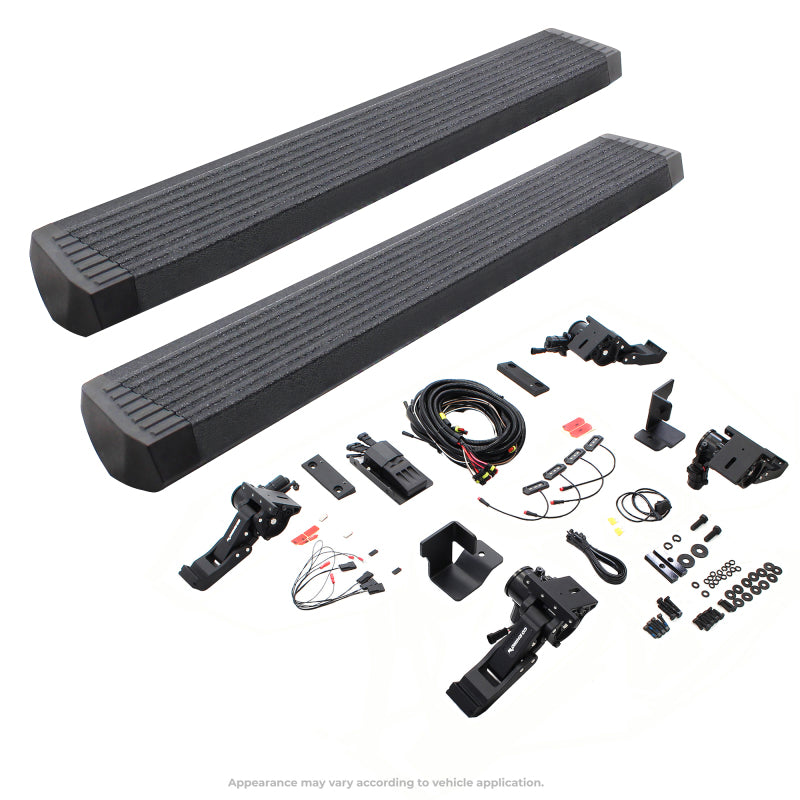 RealTruck 07-17 Jeep Wrangler 4dr VoltStep Electric Running Board Kit (Cut Req.) - Bedliner Coating