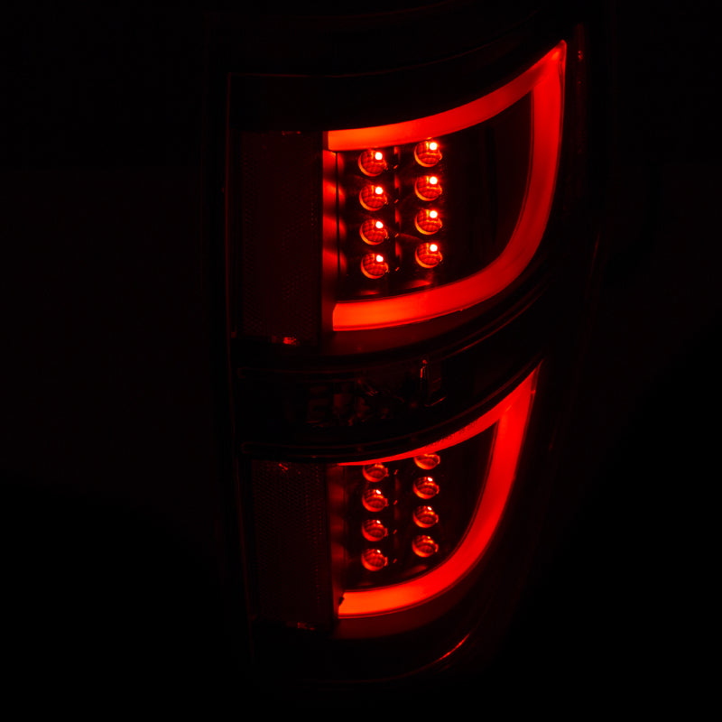 ANZO 2009-2013 Ford F-150 LED Taillights Black