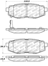 Load image into Gallery viewer, StopTech Performance 06-10 Subaru Legacy Sedan/Outback/13 BRZ / 13 Scion FR-S Rear Brake Pads