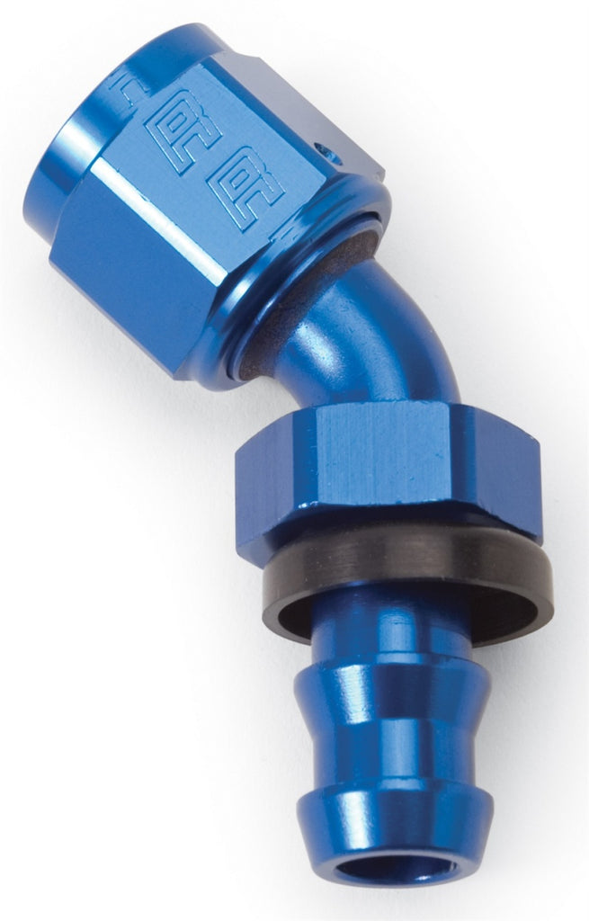 Russell Performance -10 AN Twist-Lok 45 Degree Hose End (Blue)