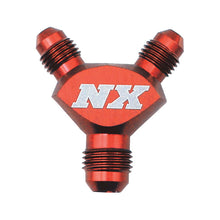 Load image into Gallery viewer, Nitrous Express 4AN x 4AN x 4AN Billet Pure-Flo Y Fitting - Red