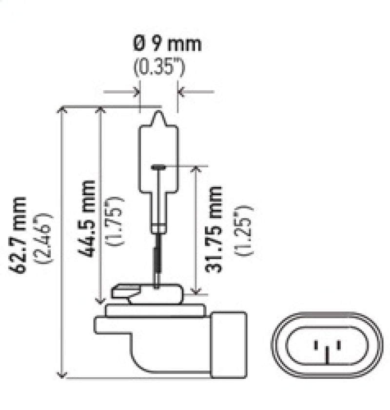 Hella Bulb 886 12V 50W Pgj13 T325