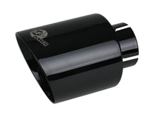 Load image into Gallery viewer, aFe Takeda 409 SS Clamp-On Exhaust Tip 2.5in. Inlet / 4.5in. Outlet / 7in. L - Black