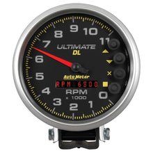 Load image into Gallery viewer, Autometer 5 inch Ultimate DL Playback Tachometer 11000 RPM - Black