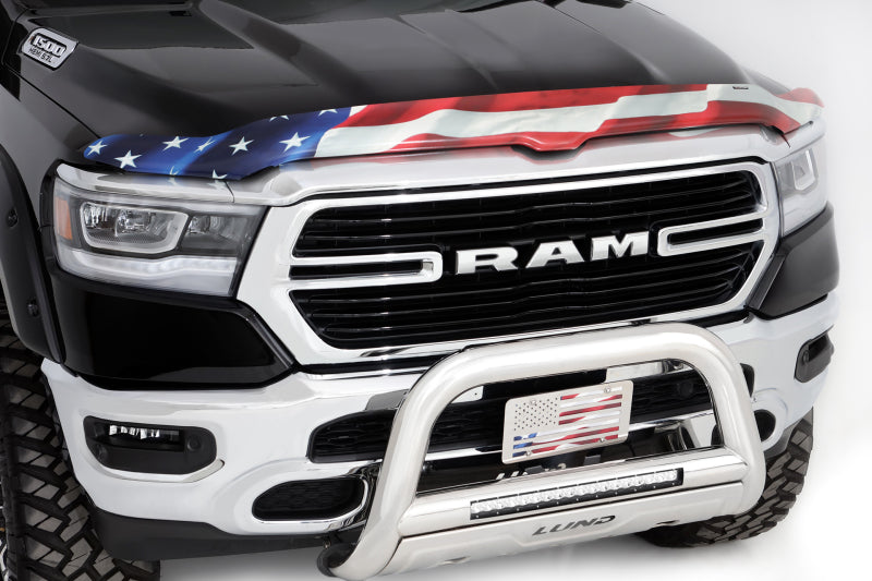 Stampede 19-23 Ram 1500 (Excl. Rebel/TRX) Vigilante Premium Hood Protector - Flag