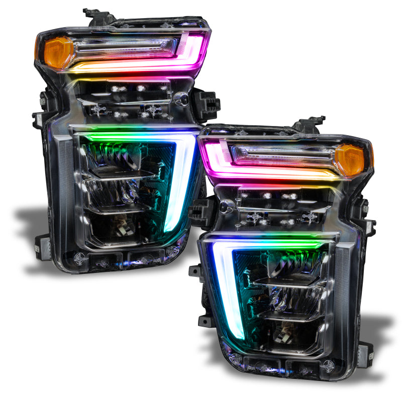 Oracle 20-21 Chevy Silverado HD 2500 RGB+W Headlight DRL Kit - ColorSHIFT w/o Cntrl SEE WARRANTY