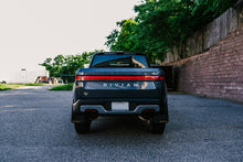 Load image into Gallery viewer, Rally Armor 22-24 Rivian R1T Black UR Mud Flap w/Tangerine Scream Logo