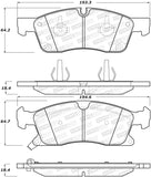 StopTech Performance 11-12 Dodge Durango Front Brake Pads