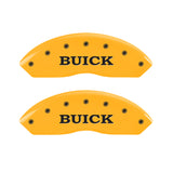 MGP 4 Caliper Covers Engraved Front Buick Rear Yellow Finish Black Char 2008 Buick Lucerne