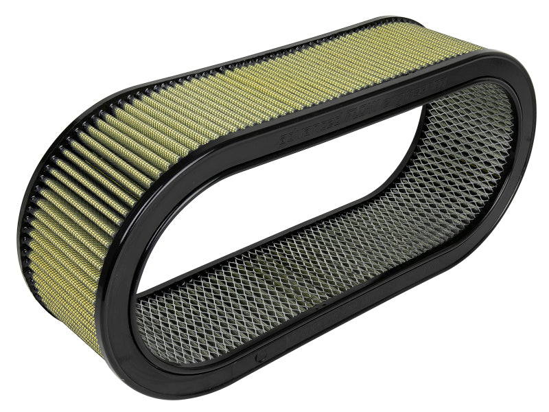 aFe MagnumFLOW Air Filters Round Racing PG7 A/F PG7 Oval Filter (18.13 x 7.25 x 6.0 w/EM)