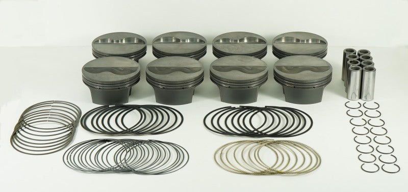 Mahle MS Piston Set SBC 359ci 4.040in Bore 3.5in Stroke 5.7in Rod .927 Pin -8cc 12.1 CR Set of 8