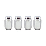 McGard Hex Lug Nut (Cone Seat) 7/16-20 / 13/16 Hex / 1.5in. Length (4-Pack) - Chrome