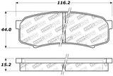 StopTech Performance 96-09 Lexus GX 470/LX 450/LX 470/LX 570 Rear Brake Pads