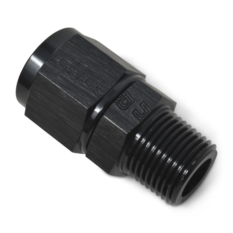 Russell Performance Straight AN Female to Male NPT (Black)