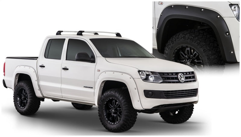 Bushwacker 11-18 Volkswagen Amarok Pocket Style Flares 2pc - Black