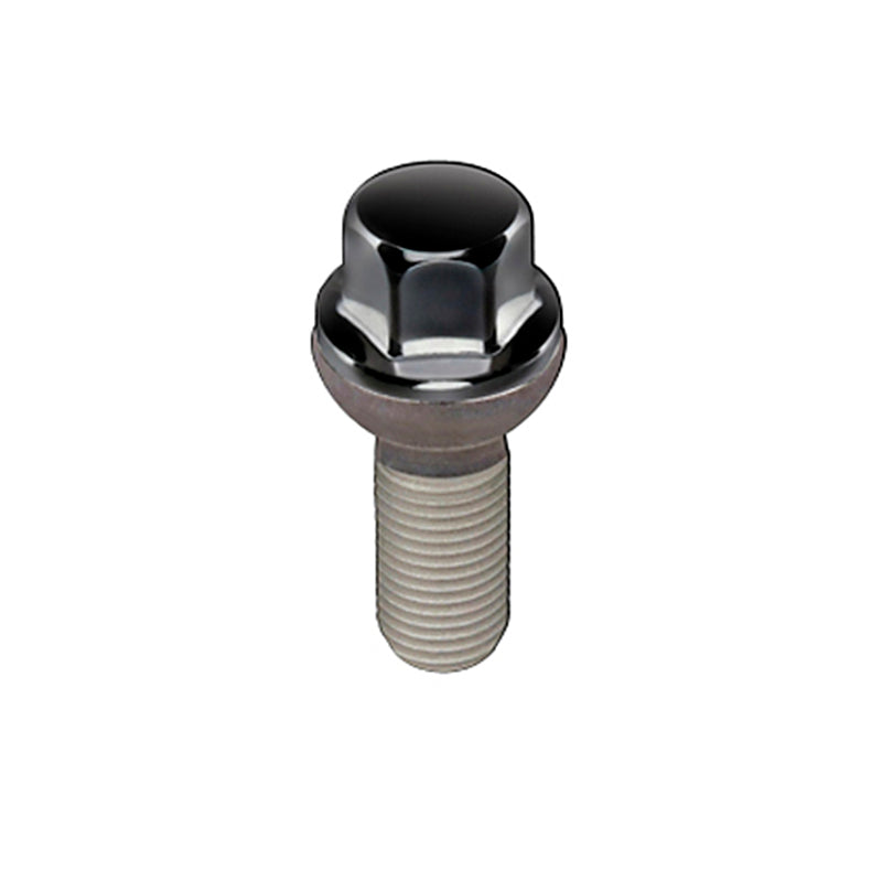 McGard Hex Lug Bolt (Radius Seat) M14X1.5 / 17mm Hex / 26.3mm Shank Length (Box of 50) - Black