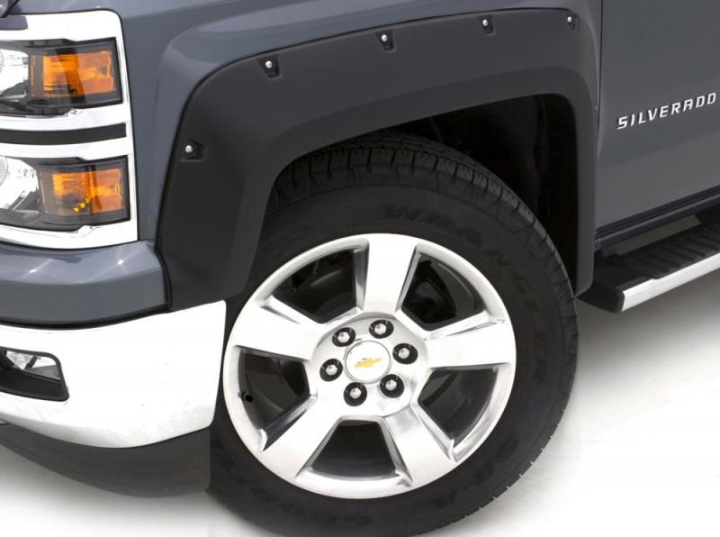 Lund 07-13 Toyota Tundra RX-Rivet Style Textured Elite Series Fender Flares - Black (2 Pc.)