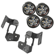 Load image into Gallery viewer, Rugged Ridge 07-18 Jeep Wrangler JK Textured Black Round A-Pillar LED Light Mount Kit