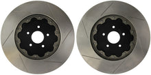 Load image into Gallery viewer, StopTech 09-14 Nissan GT-R AeroRotor 2pc Drilled and Zinc Plated Rear Rotor (Pair)