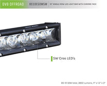 Load image into Gallery viewer, DV8 Offroad SL 8 Slim 10in Light Bar Slim 50W Spot 5W CREE LED - Black