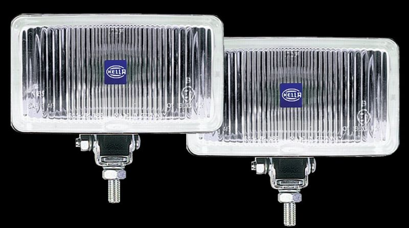 Hella 450 H3 12V SAE/ECE Fog Lamp Kit Clear - Rectangle (Includes 2 Lamps)