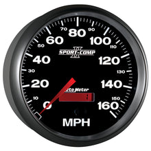 Load image into Gallery viewer, Autometer Sport-Comp II 5 inch 0-160MPH Electronic Programmable Speedometer